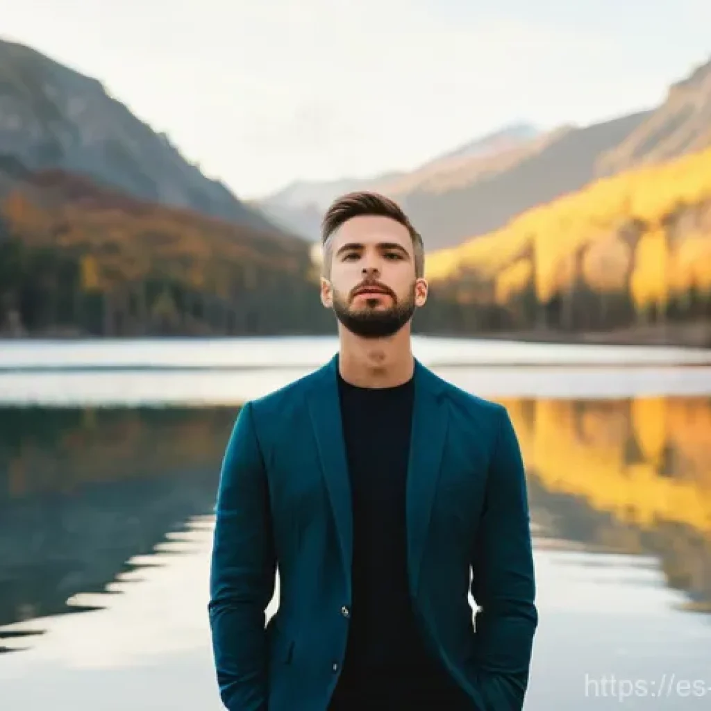 청소년상담사로서 자아성찰의 중요성 - **Prompt 1: Inner Compass of Self-Reflection**
    "A serene adult, appearing gender-neutral, stands...