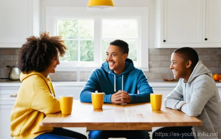 청소년상담사와 협업이 중요한 이유 - **Prompt:** A male teenager, around 17 years old, wearing a casual but clean t-shirt and athletic sh...