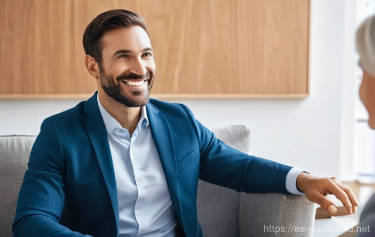 청소년상담사 자격증 갱신 주기 - **Prompt:** "A compassionate and highly professional female therapist, in her late 30s, with a warm ...