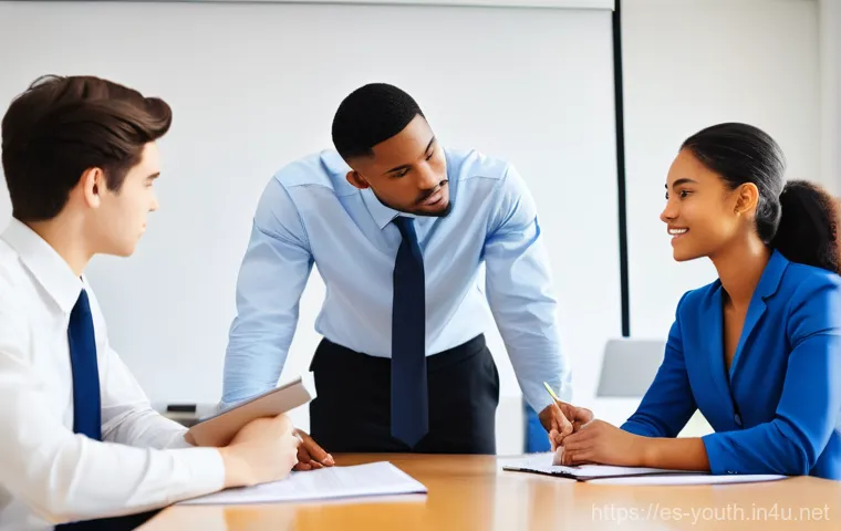 청소년상담사 실습과 관련된 법적 문제 - **Prompt:** A compassionate female counselor, professionally dressed in a blazer and smart attire, s...