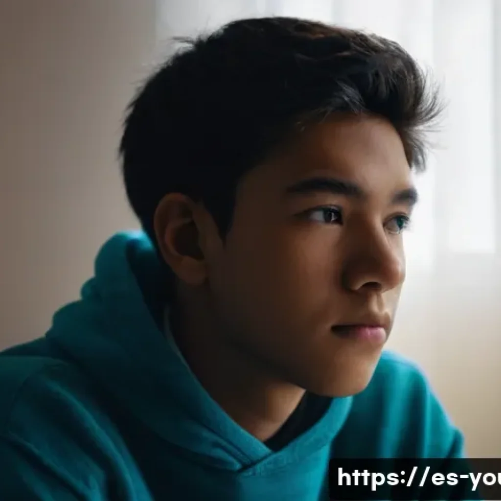 청소년상담사 심화 과정 강의 - **Prompt 1: The Weight of the Digital World**
    A close-up portrait of a thoughtful, diverse male ...