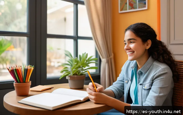 청소년상담사 현장 상담 사례 분석 - A warm and inviting counseling room where a young Hispanic teenager, wearing casual clothes, sits co...